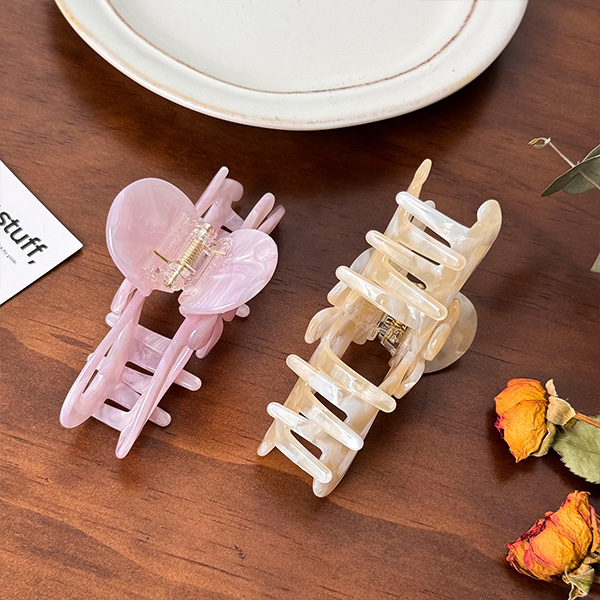 Dowell niche design floral bow rhinestone-embellished shark clip1