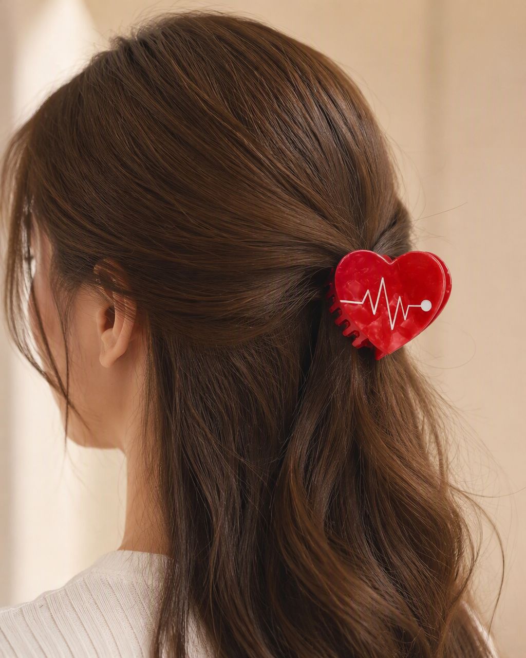 Acetate hair ties arranged as complementary accessories in a coordinated gift collection